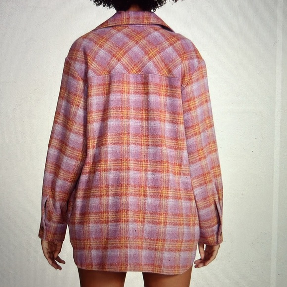 Steve Madden Brooklyn Shacket in Vintage Purple size small - Picture 3 of 7